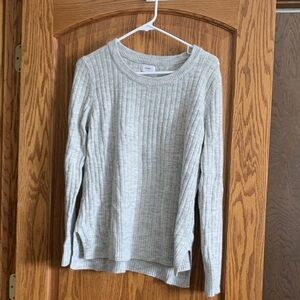 Old Navy Light Gray Knit Pullover